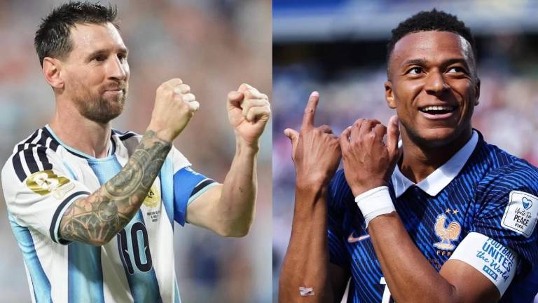 Lionel Messi es jugador de la selección Argentina, mientras que Kylian Mbappé es jugador de la selección de Francia.
