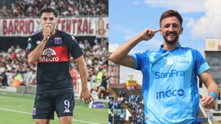 David Romero es jugador de Tigre, mientras que Gustavo Blanc es jugador de Macará.