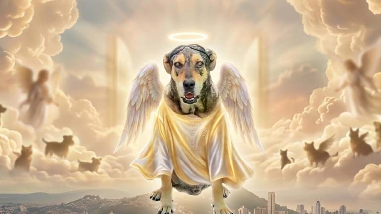 La Policía de Perú despide con honores a 'Vaguito', su querido perro símbolo