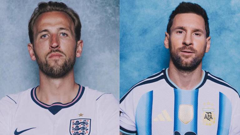 Harry Kane es jugador de Inglaterra, mientras que Lionel Messi es jugador de Argentina.