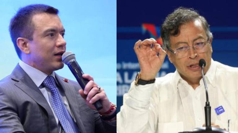 Daniel Noboa y Gustavo Petro.