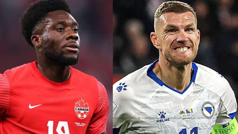 Alphonso Davies es de Canadá, mientras que Edin Džeko es de Bosnia.