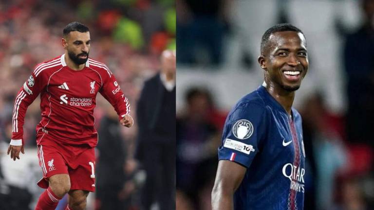 Mohamed Salah es jugador de Liverpool, mientras que Willian Pacho es jugador de PSG.