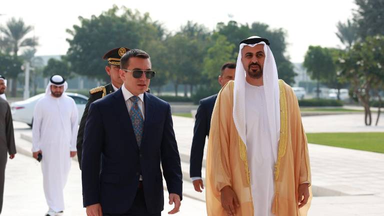 El presidente Daniel Noboa en Emiratos Árabes Unidos.