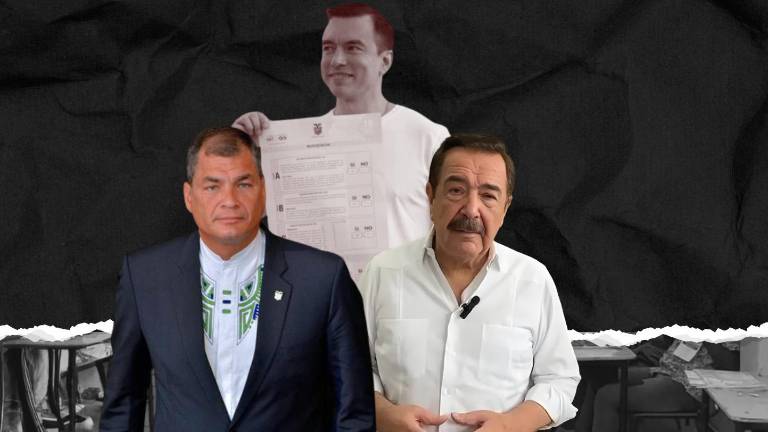 El presidente Daniel Noboa, el exalcalde Jaime Nebot y el expresidente Rafael Correa estuvieron muy activos durante la jornada electoral.