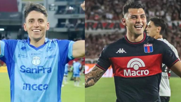 Federico Paz es jugador de Macará, mientras que Ignacio Russo es jugador de Tigre