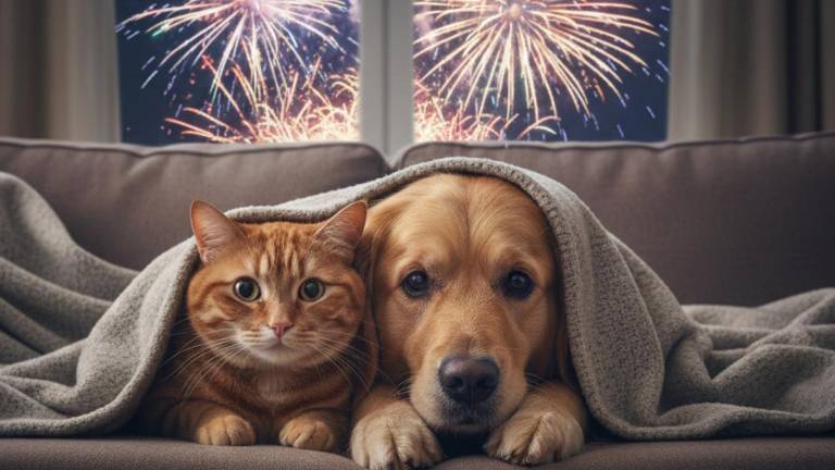 Fuegos artificiales en Navidad y Año Nuevo: expertos alertan por los graves daños que pueden causar a perros y gatos
