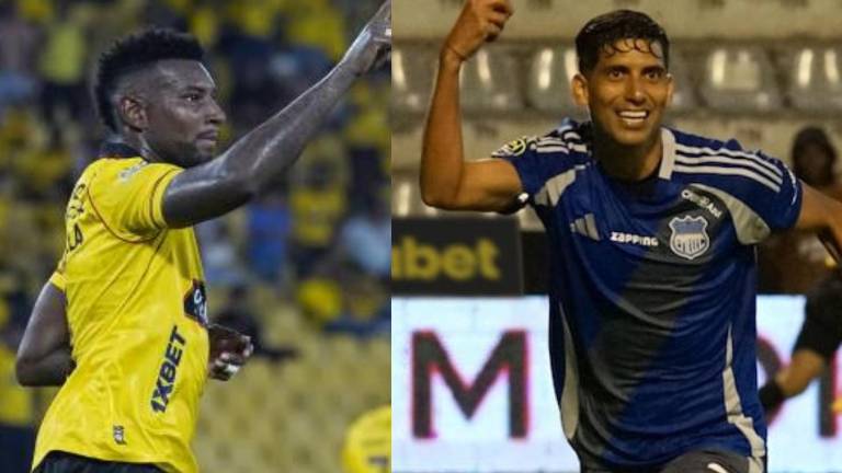 Gustavo Vallecilla es jugador de Barcelona SC, mientras que José Cevallos es jugador de Emelec.