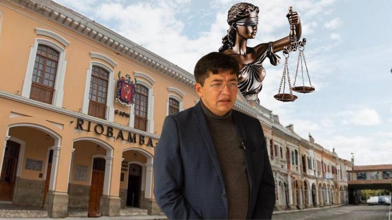 El alcalde de Riobamba, Jhon Vinueza, quien está procesado por presunta asociación ilícita.