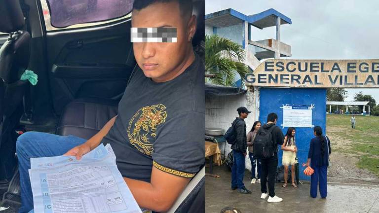 Esmeraldas: presidente de junta receptora del voto fue detenido por sustraer cuatro papeletas