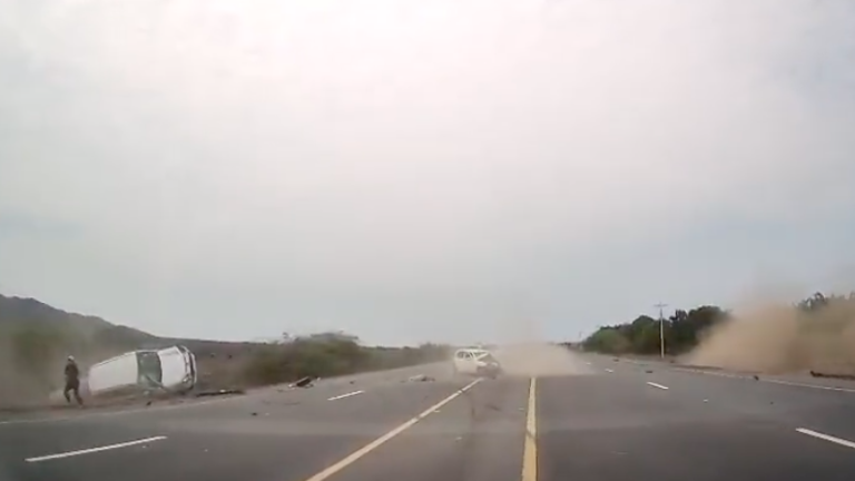 Sujeto que causó triple choque en la vía a la Costa quedó en libertad: ¿Quién es y cuáles son sus antecedentes?