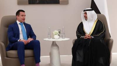 Daniel Noboa llega a los Emiratos Árabes Unidos como parte de su gira diplomática Daniel Noboa llega a los Emiratos Árabes Unidos como parte de su gira diplomática
