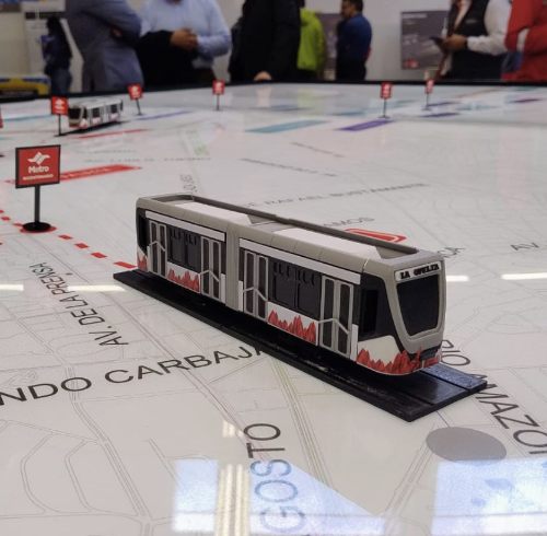 Muestra preliminar de la extensión del Metro de Quito.