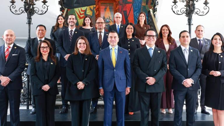 Noboa presenta un gabinete reducido: así quedó conformado tras una amplia reestructuración