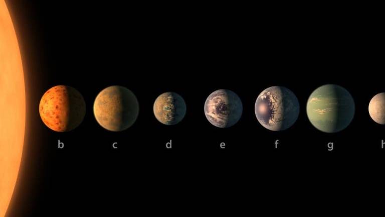 Detectan un sistema estelar cercano con siete planetas similares a la Tierra