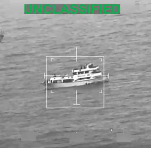 Captura de un video difundido en la cuenta en X @Southcom del Comando Sur de EE.UU.