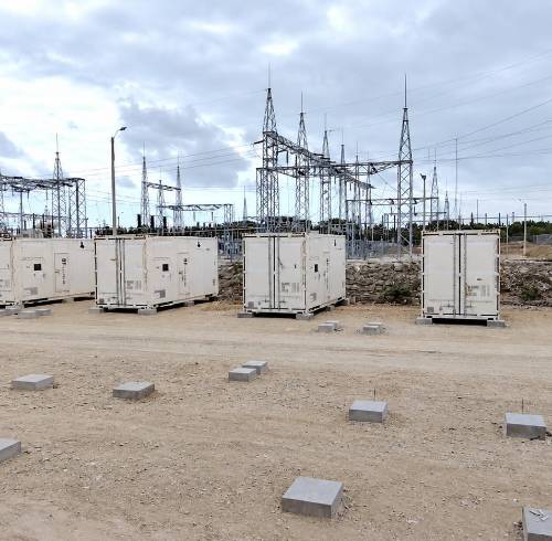 Fotografía de una subestación eléctrica en funcionamiento difundida por el Ministerio de Ambiente y Energía junto con el anuncio de incorporación de energía.