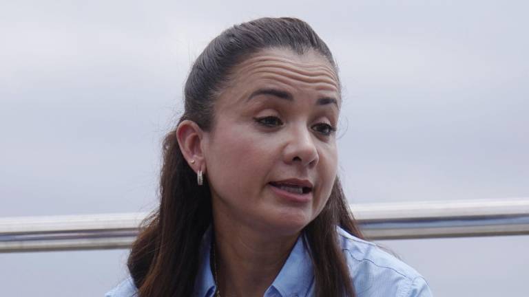 Fotografía de archivo de la prefecta del Guayas, Marcela Aguiñaga.