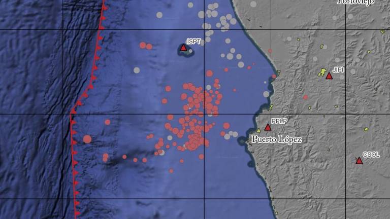 Enjambre sísmico sacude la costa de Puerto López, en Manabí, desde el pasado 5 de septiembre