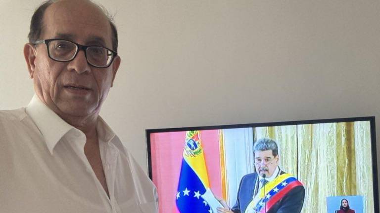 Eduardo Franco Loor vio la posesión de Nicolás Maduro desde un hotel en Caracas
