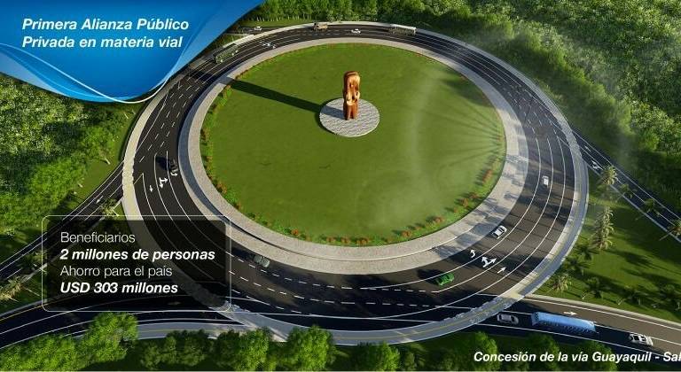 Eje vial Guayaquil-Playas-Salinas tendrá 3 peajes