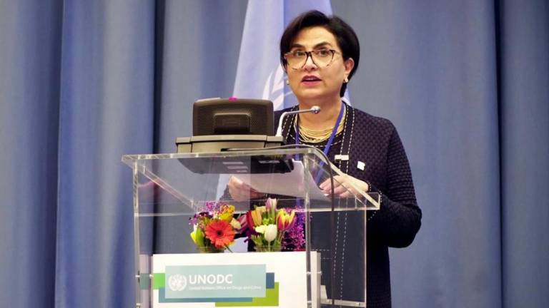 Canciller de Ecuador, Gabriela Sommerfeld, afirma ante la ONU que en Ecuador se han reducido los homicidios en 15%