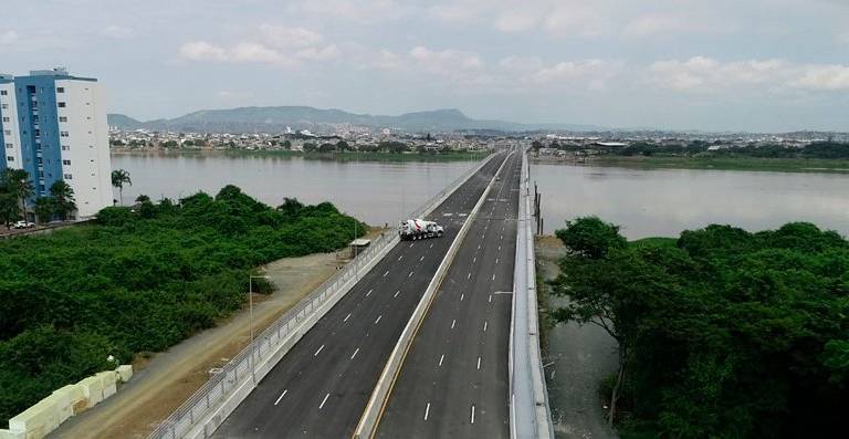 Nuevo puente Guayaquil-Samborondón, con cuenta regresiva