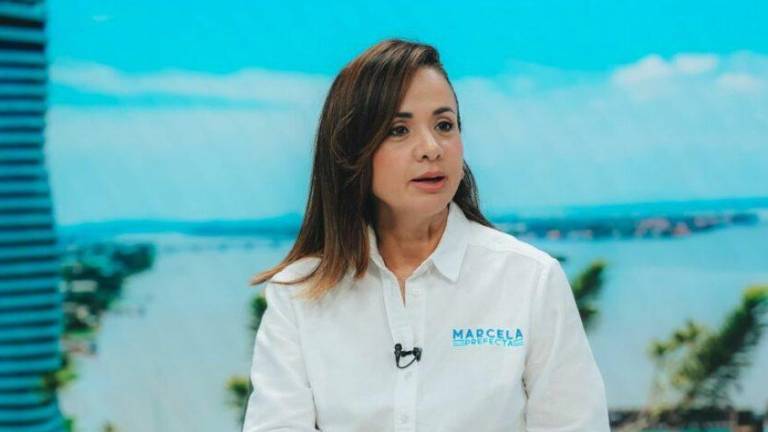 Fotografía de archivo de la prefecta del Guayas, Marcela Aguiñaga.
