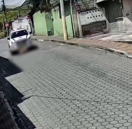 Un vehículo de la AMT en el lugar de los hechos.