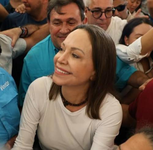 María Corina Machado en Santa Rosa, Venezuela.