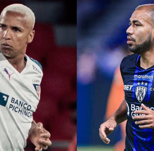 Deyverson es jugador de Liga de Quito, mientras que Junior Sornoza es jugador de Independiente del Valle.