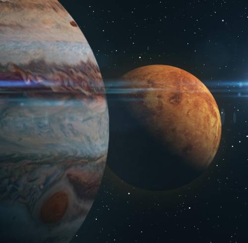 Los planetas parecerán muy cercanos pese a estar separados por millones de kilómetros.