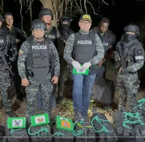Tres toneladas de droga incautadas en Manabí: Reimberg dice que encontrarán las caletas de Los Choneros