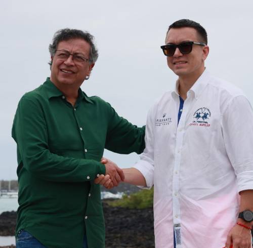 Los presidentes Gustavo Petro y Daniel Noboa tienen distintos puntos de vista sobre la seguridad en la frontera.