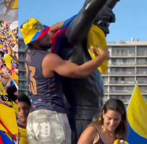 El influencer aseguró que desconocía la superstición relacionada con la estatua de Rocky.