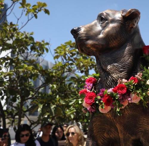 Estatua de Max, el “presidente vitalicio” de los Poliperros.