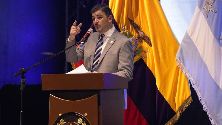 El alcalde Aquiles Alvarez dio un discurso en la Sesión Solemne del Municipio por los 205 años de Independencia de Guayaquil.
