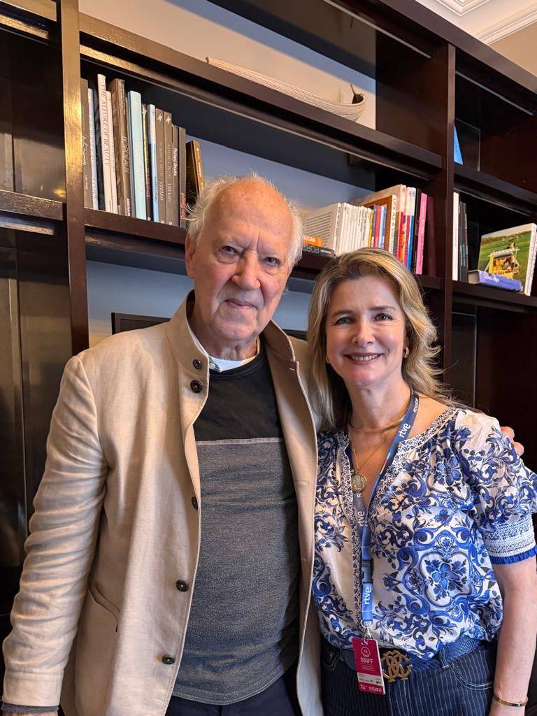 $!Werner Herzog junto a Daniela Creamer.