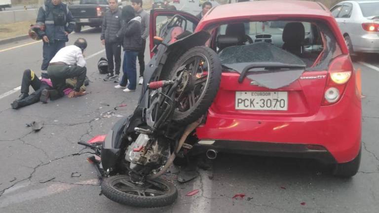 Accidente en la Ruta Viva: una persona quedó herida tras choque entre moto y auto
