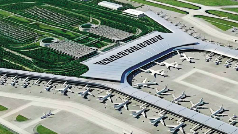 El nuevo aeropuerto será necesario cuando por el antiguo pasen más de tres millones de pasajeros internacionales al año. Faltaría poco.