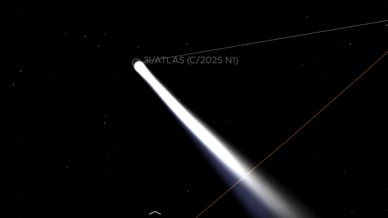 Trayectoria del cometa 3l/Atlas se podrá ver en vivo.