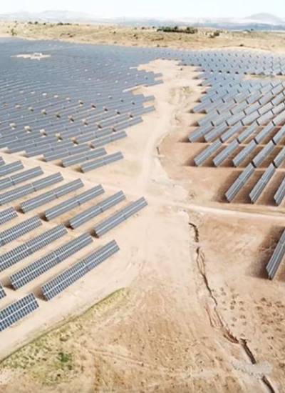 Central fotovoltaica de Solarpack en el municipio español de Bargas.