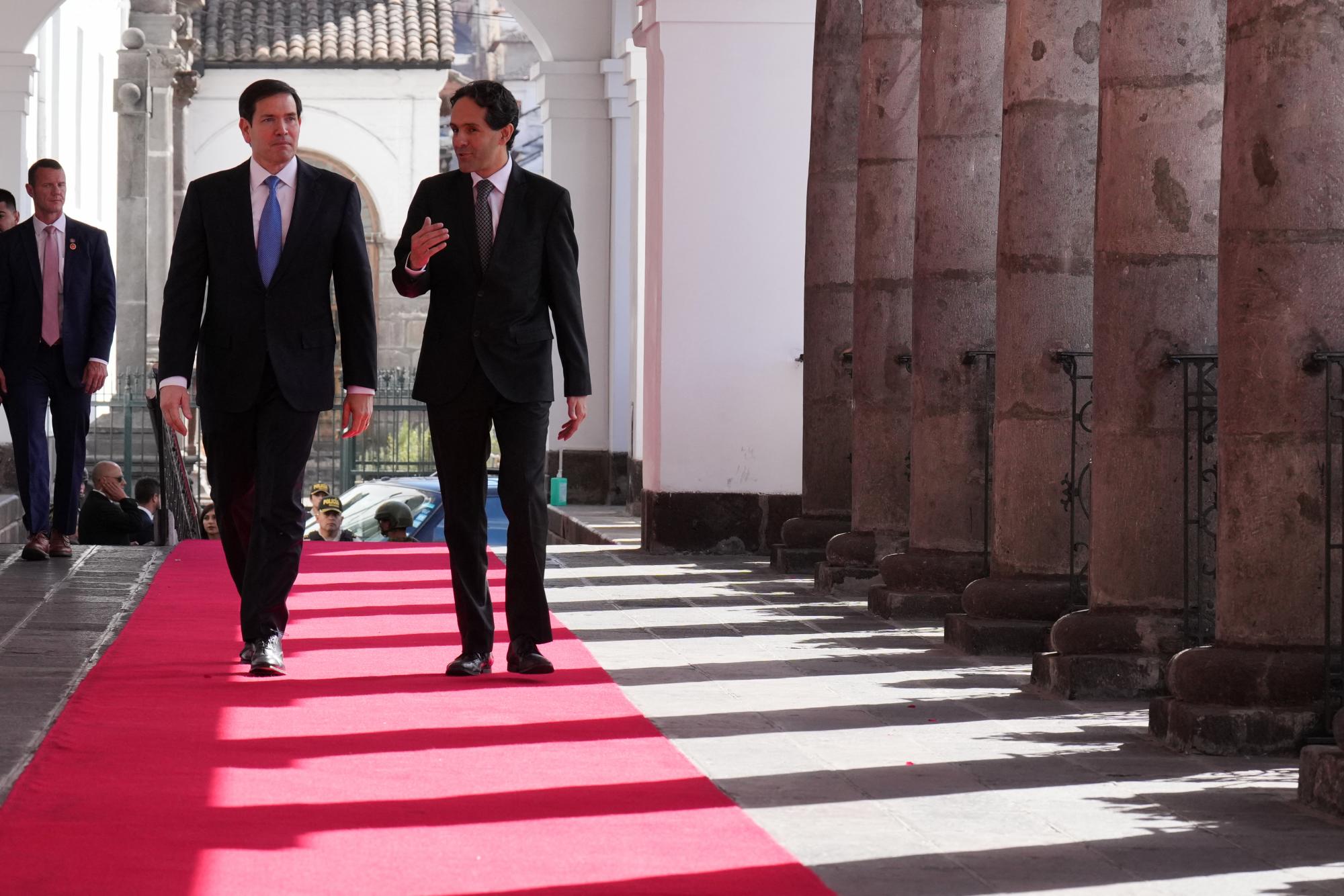 Rubio y Noboa reunidos