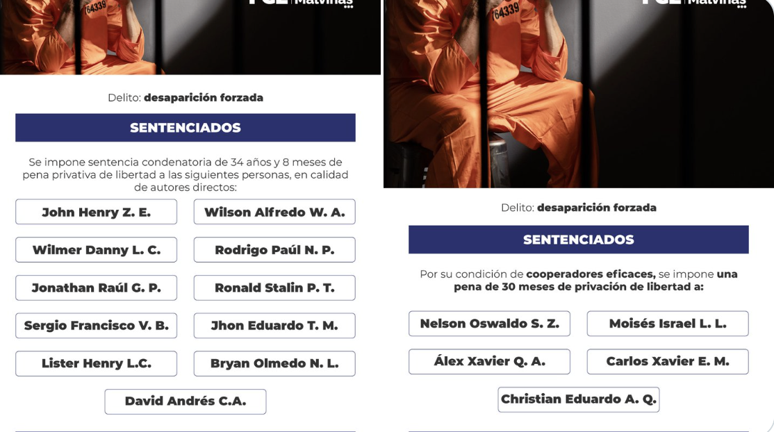 Militares declarados culpables 