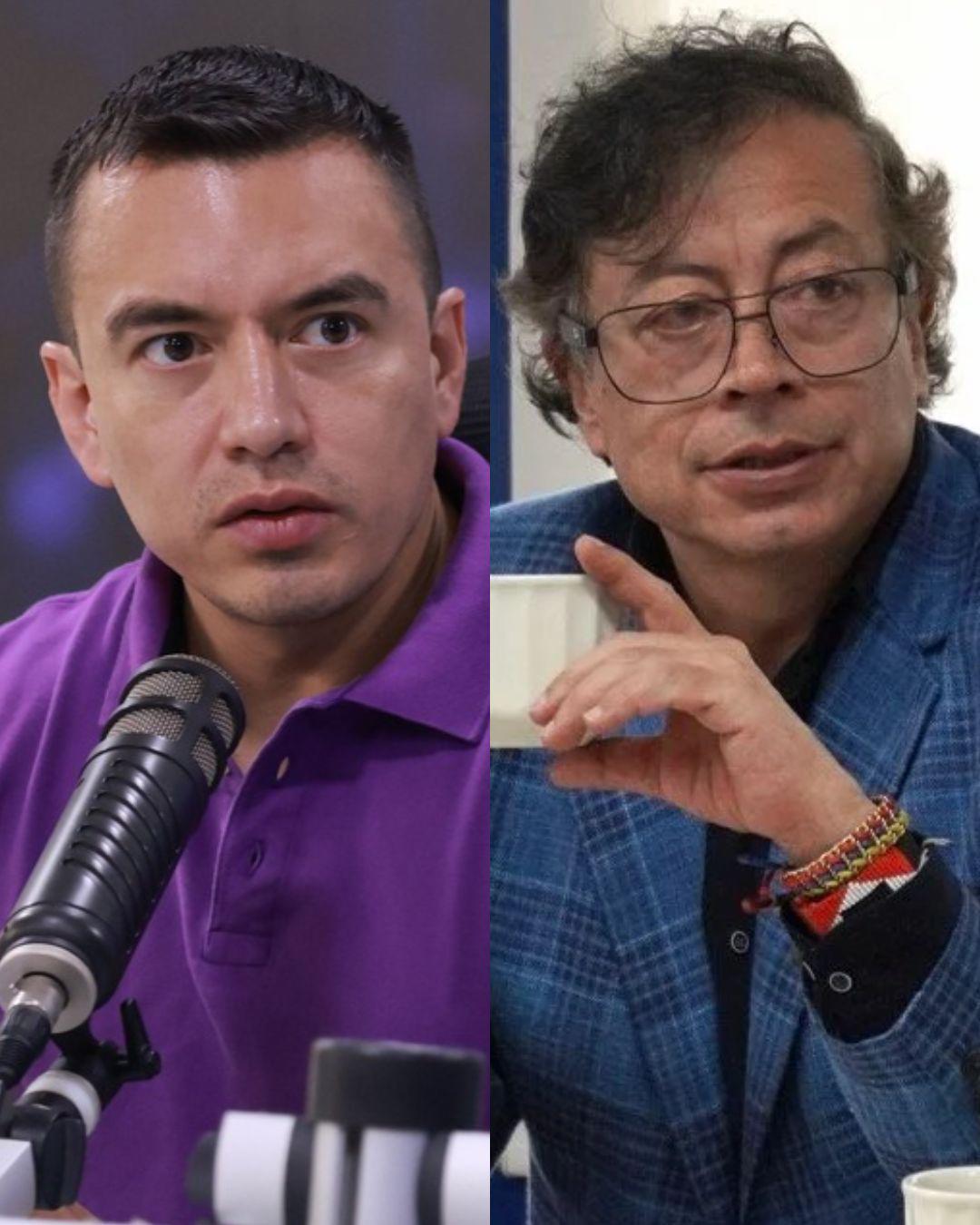 "Red de narcotráfico": Noboa señala a Gustavo Petro tras detención de Luisa González