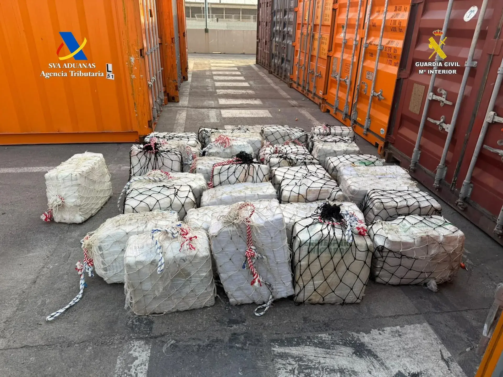 España incauta 862 kilos de cocaína en un contenedor procedente de Guayaquil: estaba oculto entre azúcar