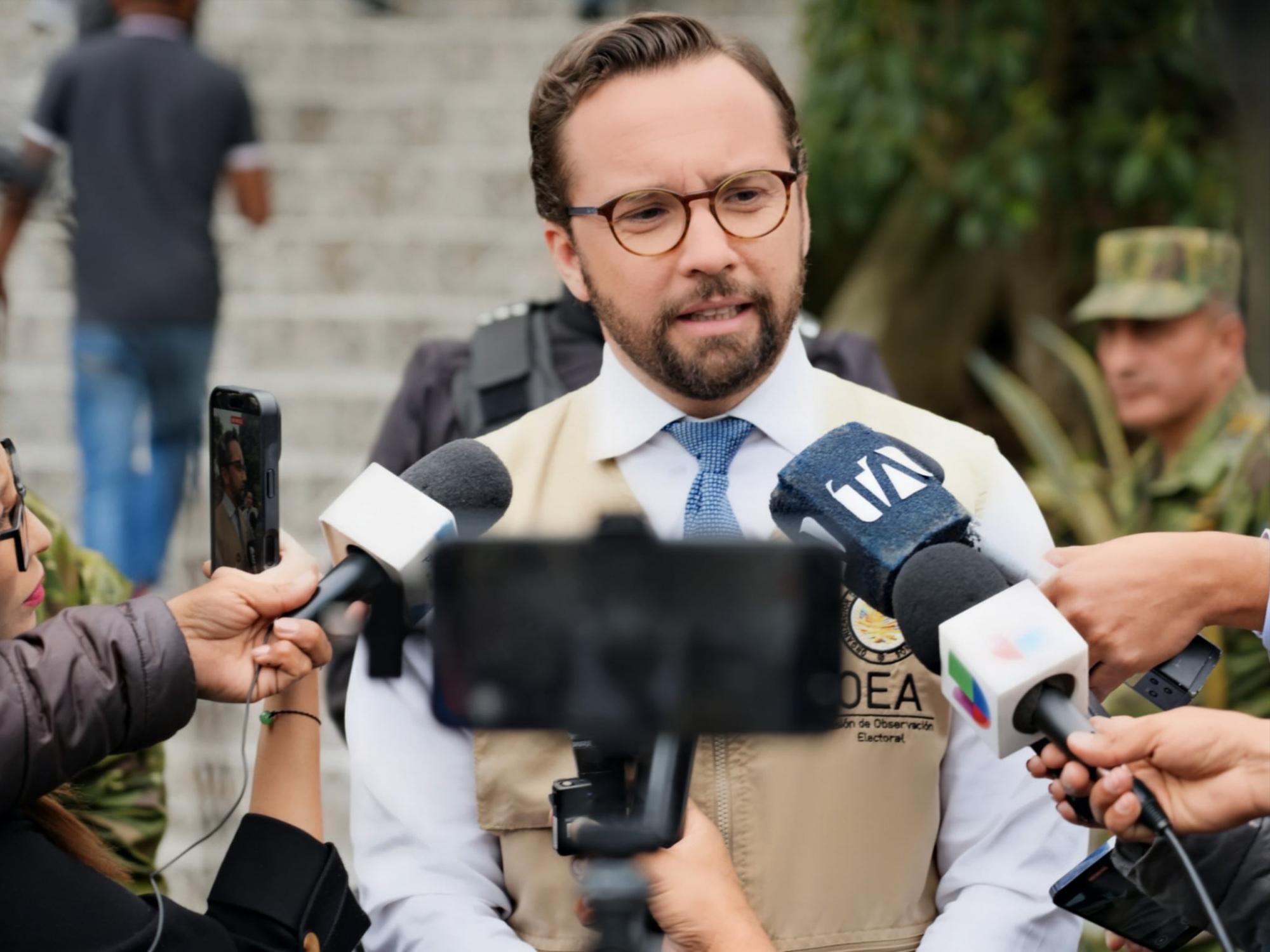 Jefe de misión de la OEA dice que la jornada ha transcurrido con normalidad