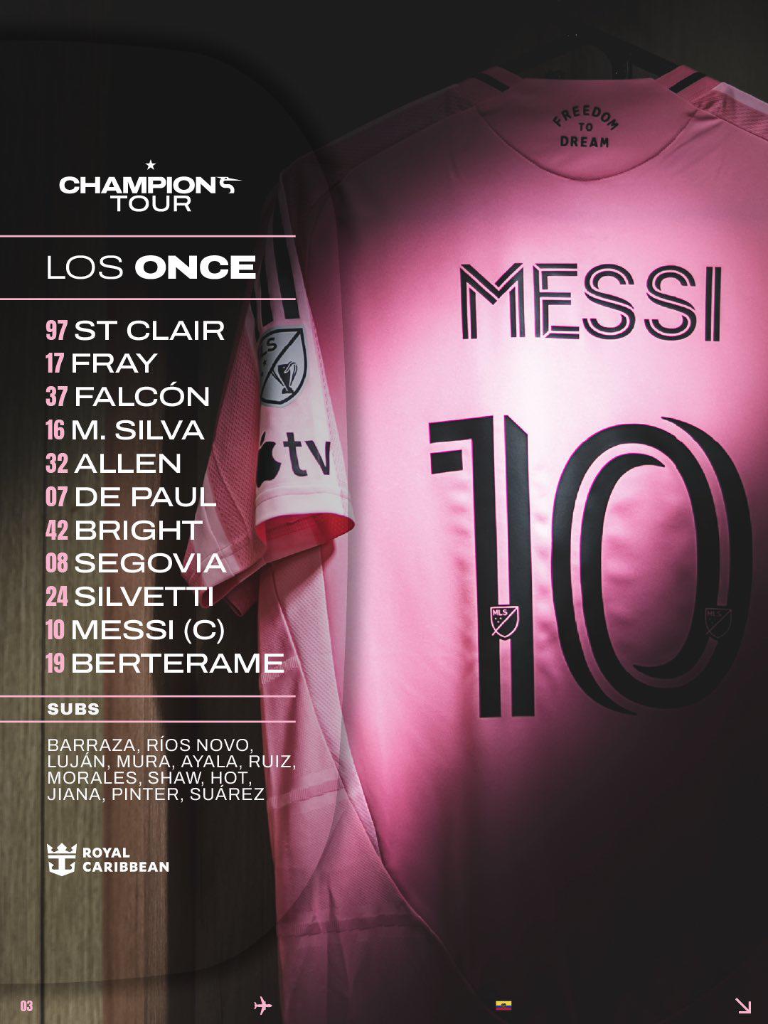 Alineación del Inter Miami