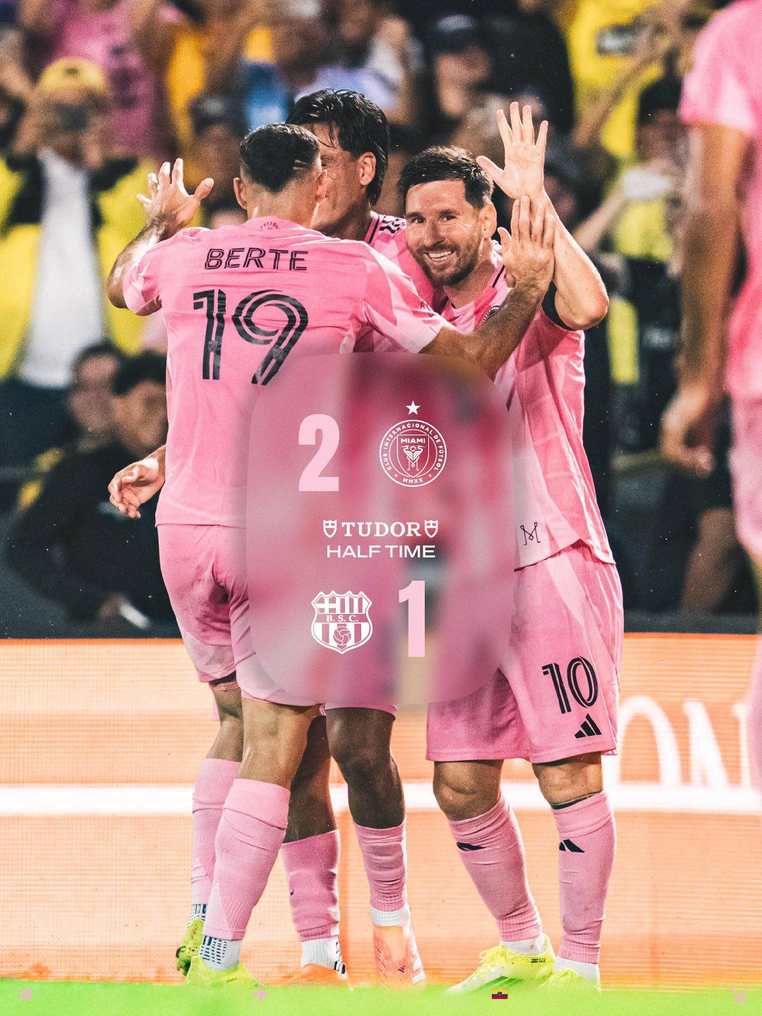 Termina primer tiempo con gol del Inter Miami