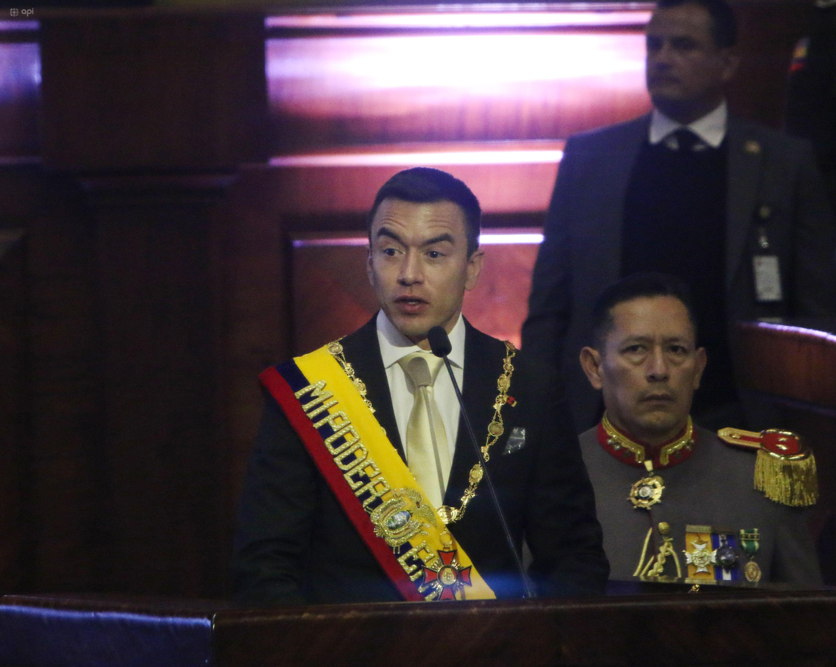 "Hago mías las palabras de mi padre", exclama Noboa